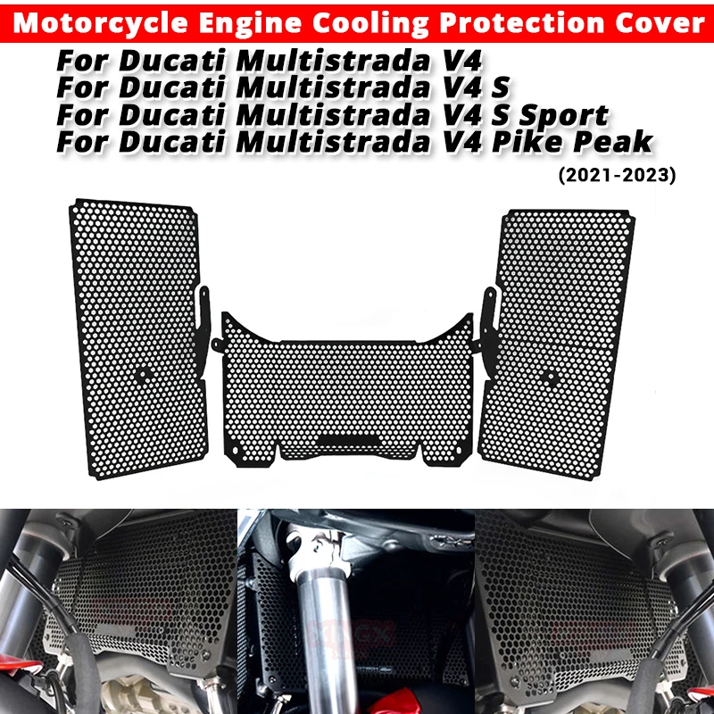 For Ducati Multistrada V4 V4 S Multistrada V4 S Sport Multistrada V4 Pikes Peak 2021-2023 Motorcycle Radiator Grill Guard Cover
For Ducati Multistrada V4 V4 S Multistrada V4 S Sport Multistrada V4 Pikes Peak 2021-2023 Motorcycle Radiator Grill Guard Cover