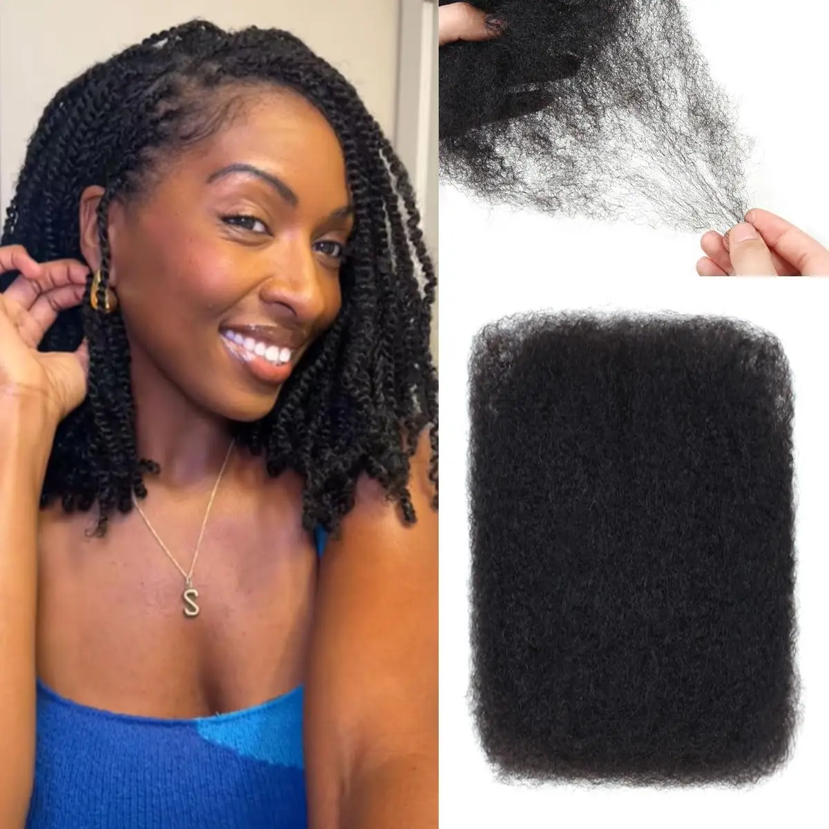 Афро-кудрявые вьющиеся объемные волосы без прикрепления вьющиеся волны 100% человеческие волосы Remy оптом 50 г/1 шт. плетение натуральных цветов косички волос 
Афро-кудрявые вьющиеся объемные волосы без прикрепления вьющиеся волны 100% человеческие волосы Remy оптом 50 г/1 шт. плетение натуральных цветов косички волос