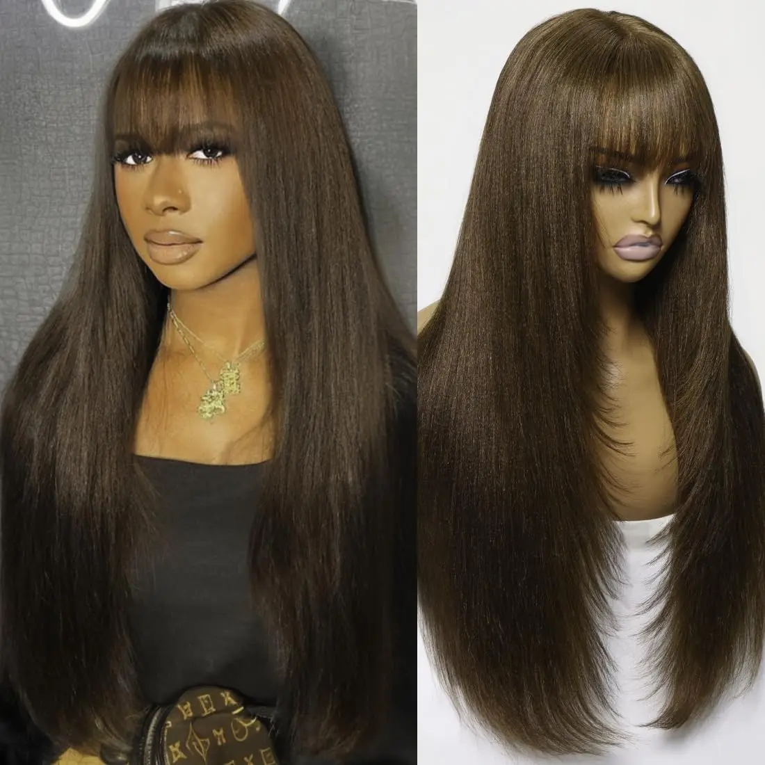 200% Long HD Chocolate Brown Human Hair Wig Straight Pre Plucked Chocolate Brown Wig 13x6 Lace Frontal Wig Human Hair For Women
200% Long HD Chocolate Brown Human Hair Wig Straight Pre Plucked Chocolate Brown Wig 13x6 Lace Frontal Wig Human Hair For Women