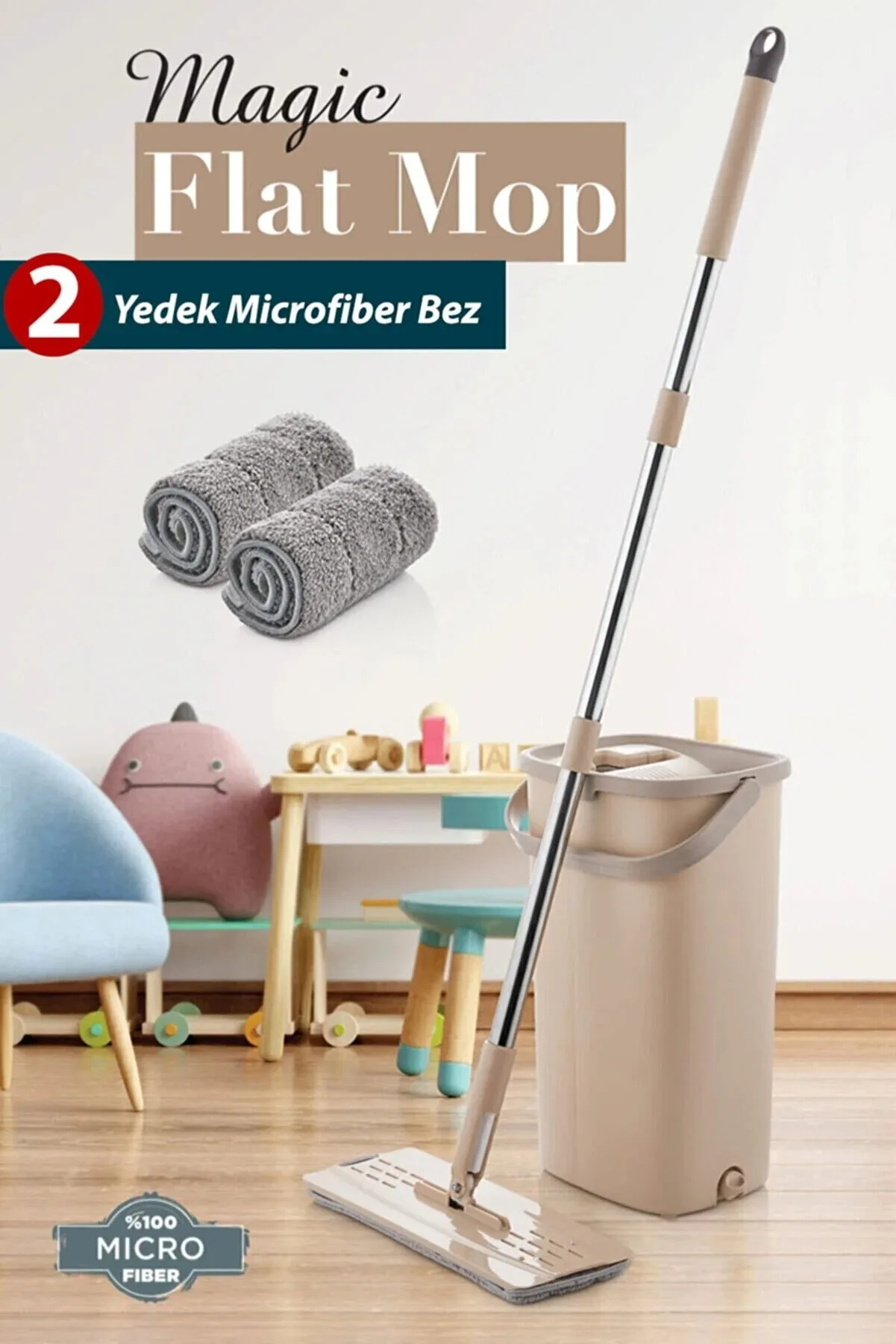 Magic Flat Tablet Mop Home Office Floor Wall Wiping Cleaning Bucket Set 2 Pcs Microfiber Replacement Cloth
Magic Flat Tablet Mop Home Office Floor Wall Wiping Cleaning Bucket Set 2 Pcs Microfiber Replacement Cloth