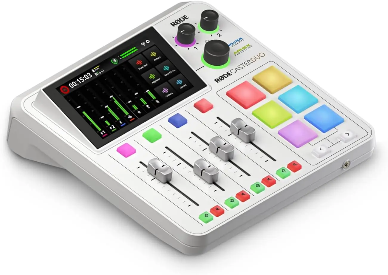 Распродажа больших скидок на консоль для производства подкастов Rode Rodecaster Pro II
Распродажа больших скидок на консоль для производства подкастов Rode Rodecaster Pro II
