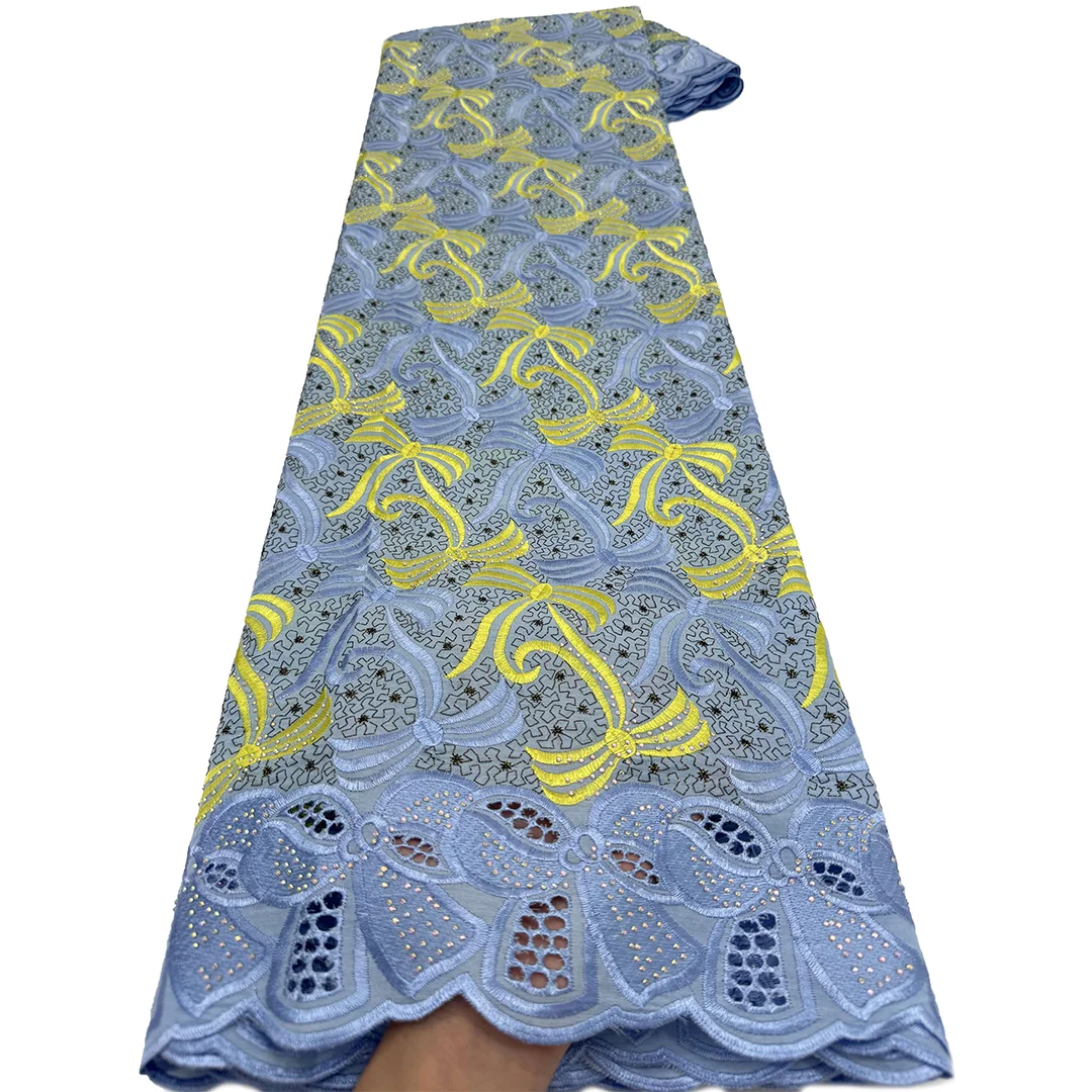 Nigerian Cotton Voile Lace Fabric with Stones 2026 New African Swiss Style for Women's Wedding Sewing
Nigerian Cotton Voile Lace Fabric with Stones 2026 New African Swiss Style for Women's Wedding Sewing