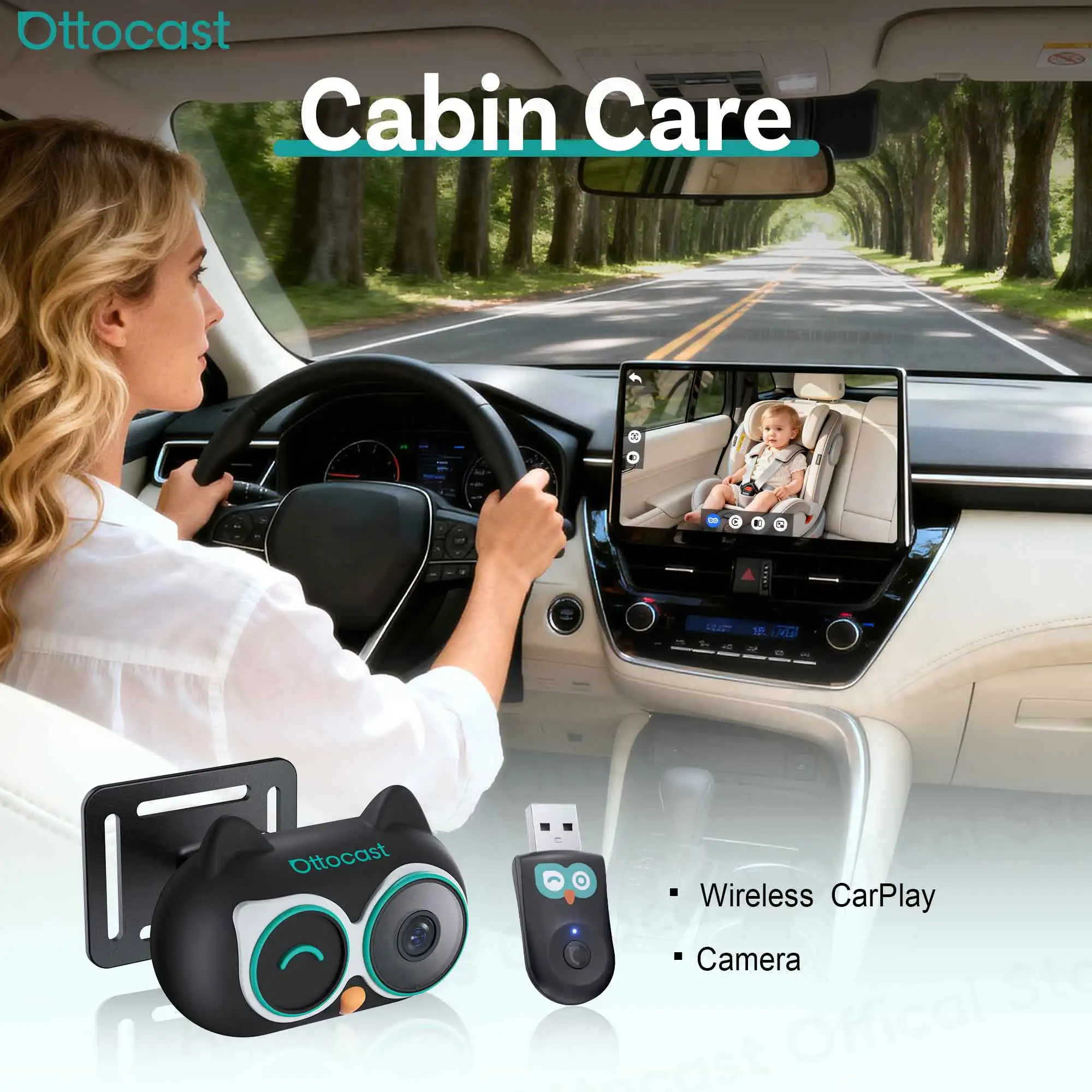 Ottocast Wireless CarPlay Cabin Care Adapter Car Portable Car Accessories for Wired CarPlay Cars for iPhone 14 15 16 17 Pro Max
Ottocast Wireless CarPlay Cabin Care Adapter Car Portable Car Accessories for Wired CarPlay Cars for iPhone 14 15 16 17 Pro Max