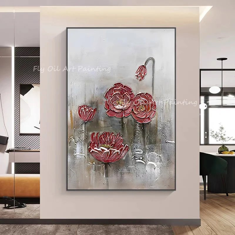 Large Size 100% Handpainted simple pure nordic flower landscape oil painting for home decoration
Large Size 100% Handpainted simple pure nordic flower landscape oil painting for home decoration