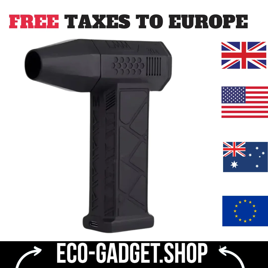 CAER Mini Turbo Jet Fan Electric Air Duster with 3 Gear Adjustable 130000RPM Wind Speed 52m/s Car Computer Cleaning Blower Tool
CAER Mini Turbo Jet Fan Electric Air Duster with 3 Gear Adjustable 130000RPM Wind Speed 52m/s Car Computer Cleaning Blower Tool