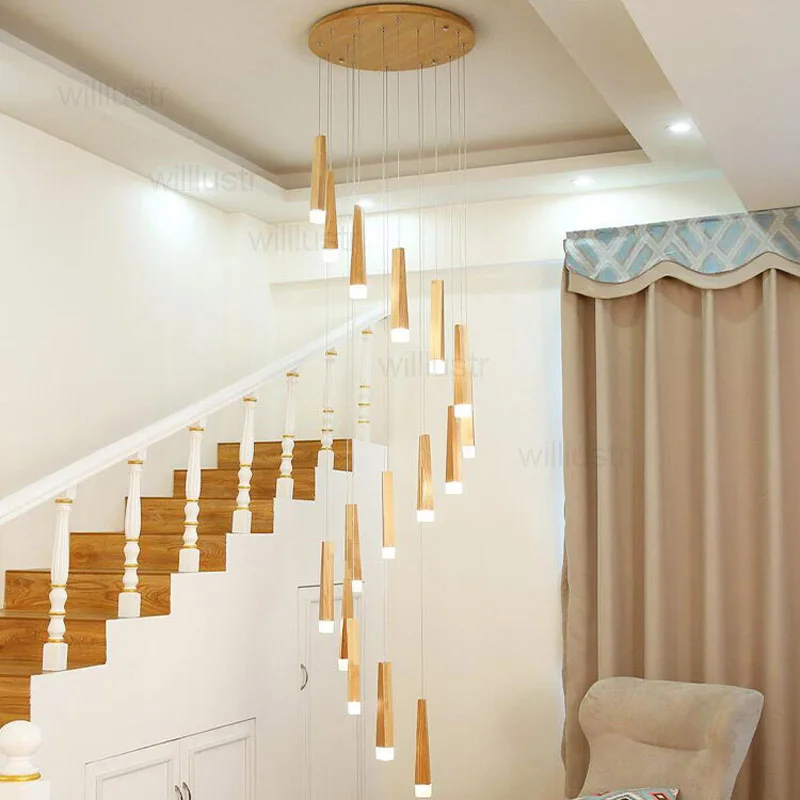 Modern Wooden Suspension Light Wood Pendant Lamp Hotel Bar Cafe Shop Home Staircase Matchstick Hanging Ceiling Chandelier
Modern Wooden Suspension Light Wood Pendant Lamp Hotel Bar Cafe Shop Home Staircase Matchstick Hanging Ceiling Chandelier