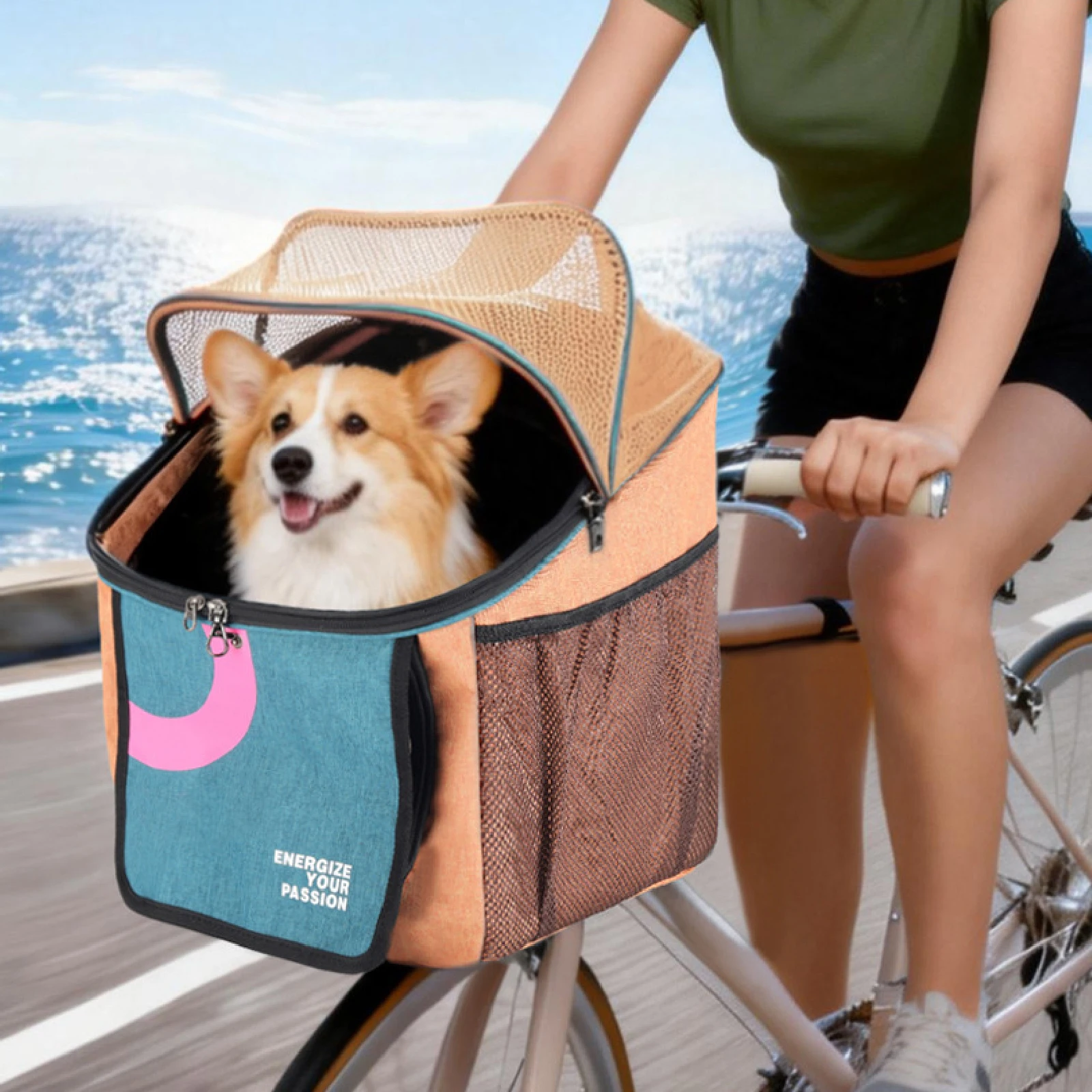 Dog Bike Basket Carrier Pet Travel Bag Foldable Versatile Comfortable Portable Outdoor Traveling Camp Bicycle Basket Pet Carrier
Dog Bike Basket Carrier Pet Travel Bag Foldable Versatile Comfortable Portable Outdoor Traveling Camp Bicycle Basket Pet Carrier