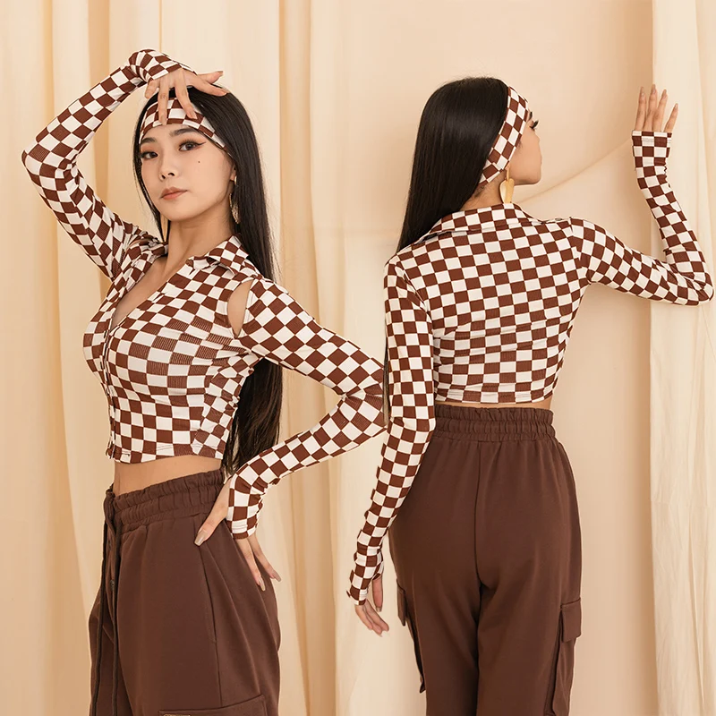 Latin Dance Tops Long Sleeve V-Neck Shirt Collar Button Short Tops Rumba Practice Clothes Tango Salsa Exercise Clothing DWY8090
Latin Dance Tops Long Sleeve V-Neck Shirt Collar Button Short Tops Rumba Practice Clothes Tango Salsa Exercise Clothing DWY8090