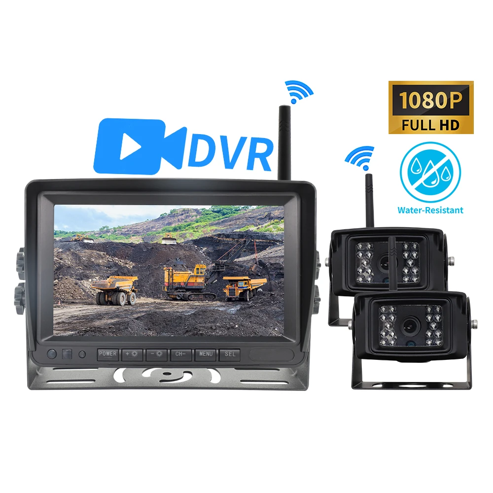 HD 720p AHD Монитор заднего вида ночного видения для грузовиков — 7-дюймовый беспроводной видеорегистратор с камерой Wi-Fi
HD 720p AHD Монитор заднего вида ночного видения для грузовиков — 7-дюймовый беспроводной видеорегистратор с камерой Wi-Fi