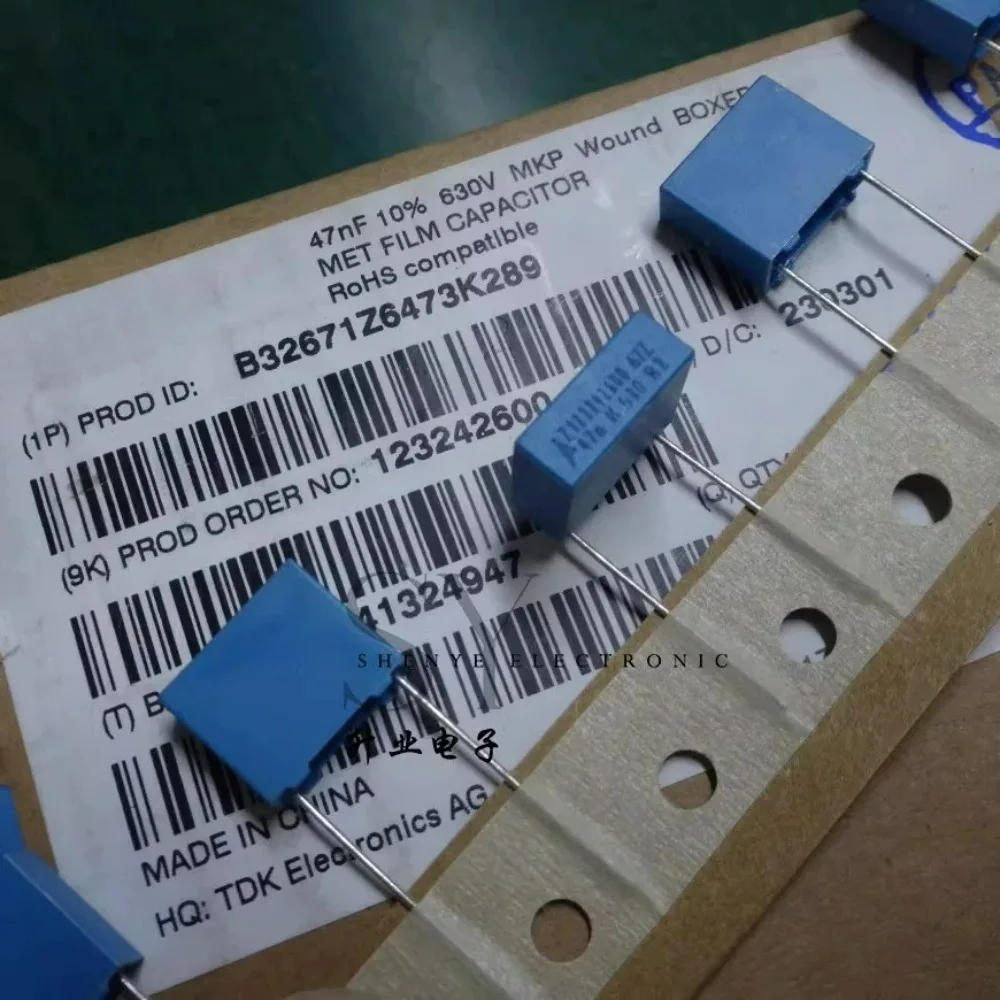 10pcs/lot EPCOS MKP 0.047uf 630V 47nF 473 K Brand New 10mm Film Capacitor B32671Z6473K
10pcs/lot EPCOS MKP 0.047uf 630V 47nF 473 K Brand New 10mm Film Capacitor B32671Z6473K
