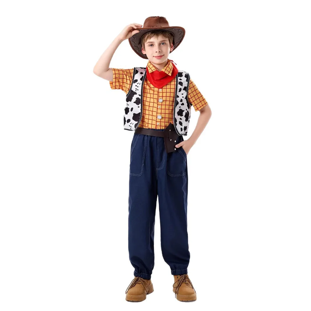 2025 New Arrival Boys Yellow Western Cowboy Halloween Dress up for Kids Book Week Outfit Woody Cowboy Costume for Child
2025 New Arrival Boys Yellow Western Cowboy Halloween Dress up for Kids Book Week Outfit Woody Cowboy Costume for Child