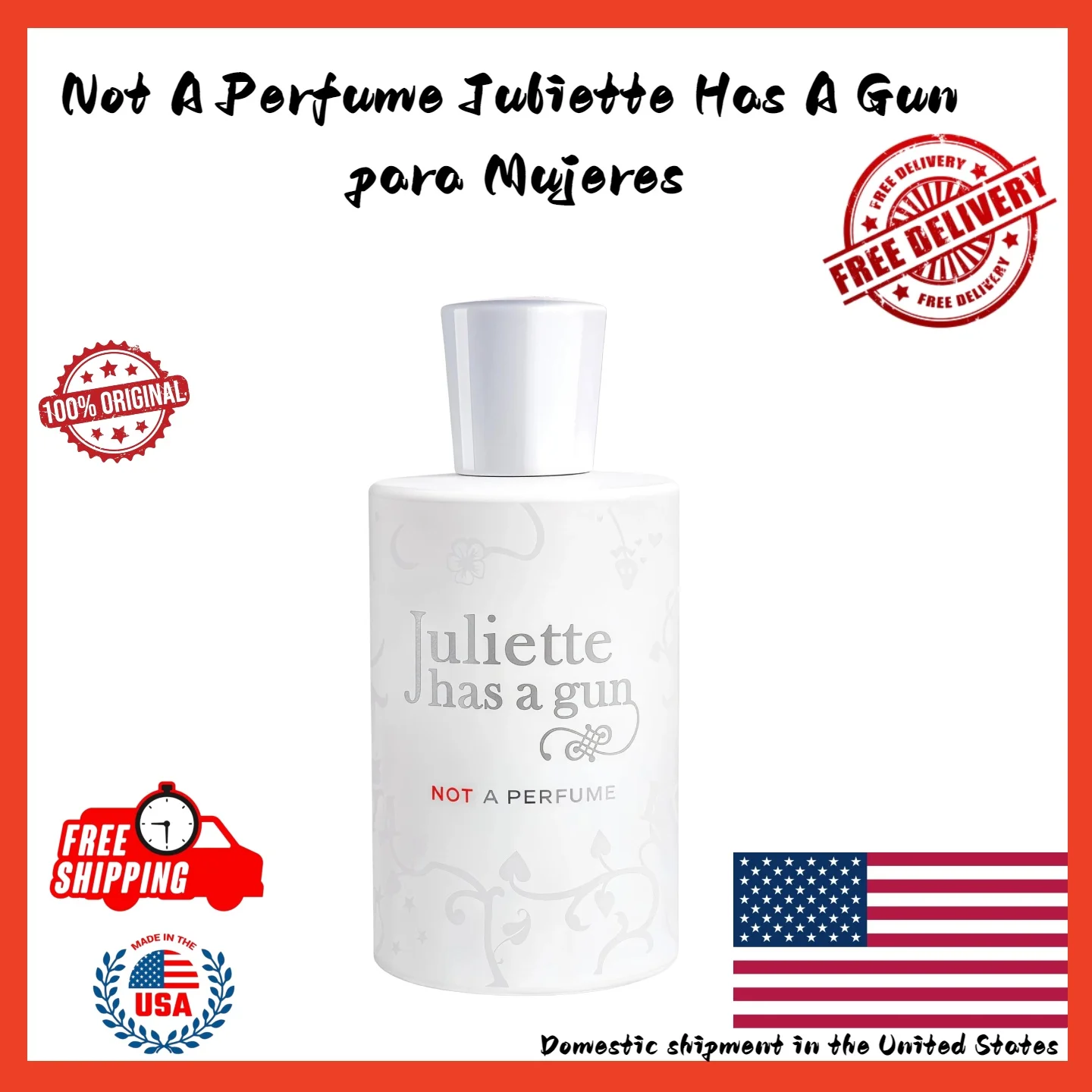 Juliette Has A Gun Miss Charming Eau De Parfum Spray 100ml/3.3oz Long-lasting fragrance, a must-have birthday gift.
Juliette Has A Gun Miss Charming Eau De Parfum Spray 100ml/3.3oz Long-lasting fragrance, a must-have birthday gift.