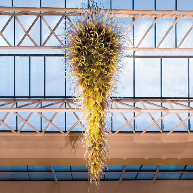 Очень большая роскошная люстра из дутого стекла в стиле Чихули, лимонно-зеленое и фиолетовое подвесное освещение для декора отеля и ресторана
Очень большая роскошная люстра из дутого стекла в стиле Чихули, лимонно-зеленое и фиолетовое подвесное освещение для декора отеля и ресторана