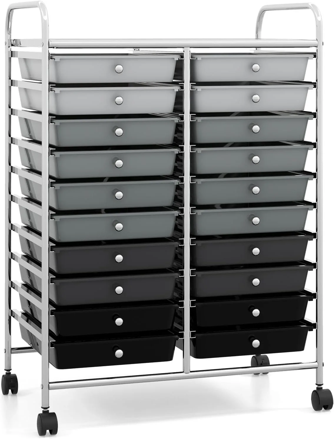 Storage Cart with 20 Drawers, 20 Tier Multicolor Rolling Cart, File & Debris Storage Drawers on Lockable Wheels, Rolling D
Storage Cart with 20 Drawers, 20 Tier Multicolor Rolling Cart, File & Debris Storage Drawers on Lockable Wheels, Rolling D