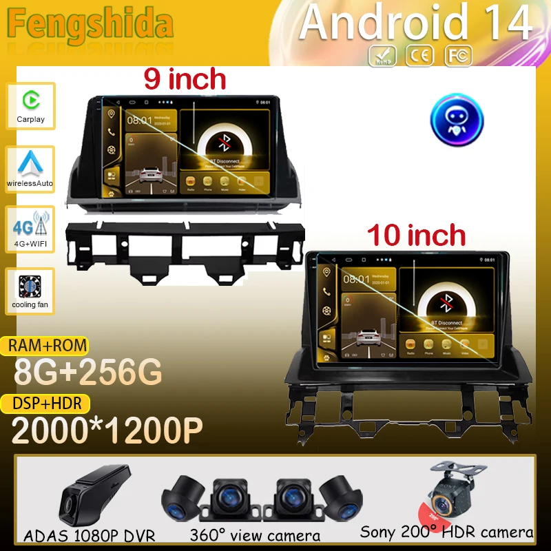 Car Radio Android For Mazda 6 2002 - 2008 Auto Player Multimedia GPS Video Navigation Carplay Wireless Screen No 2din DVD Stereo
Car Radio Android For Mazda 6 2002 - 2008 Auto Player Multimedia GPS Video Navigation Carplay Wireless Screen No 2din DVD Stereo
