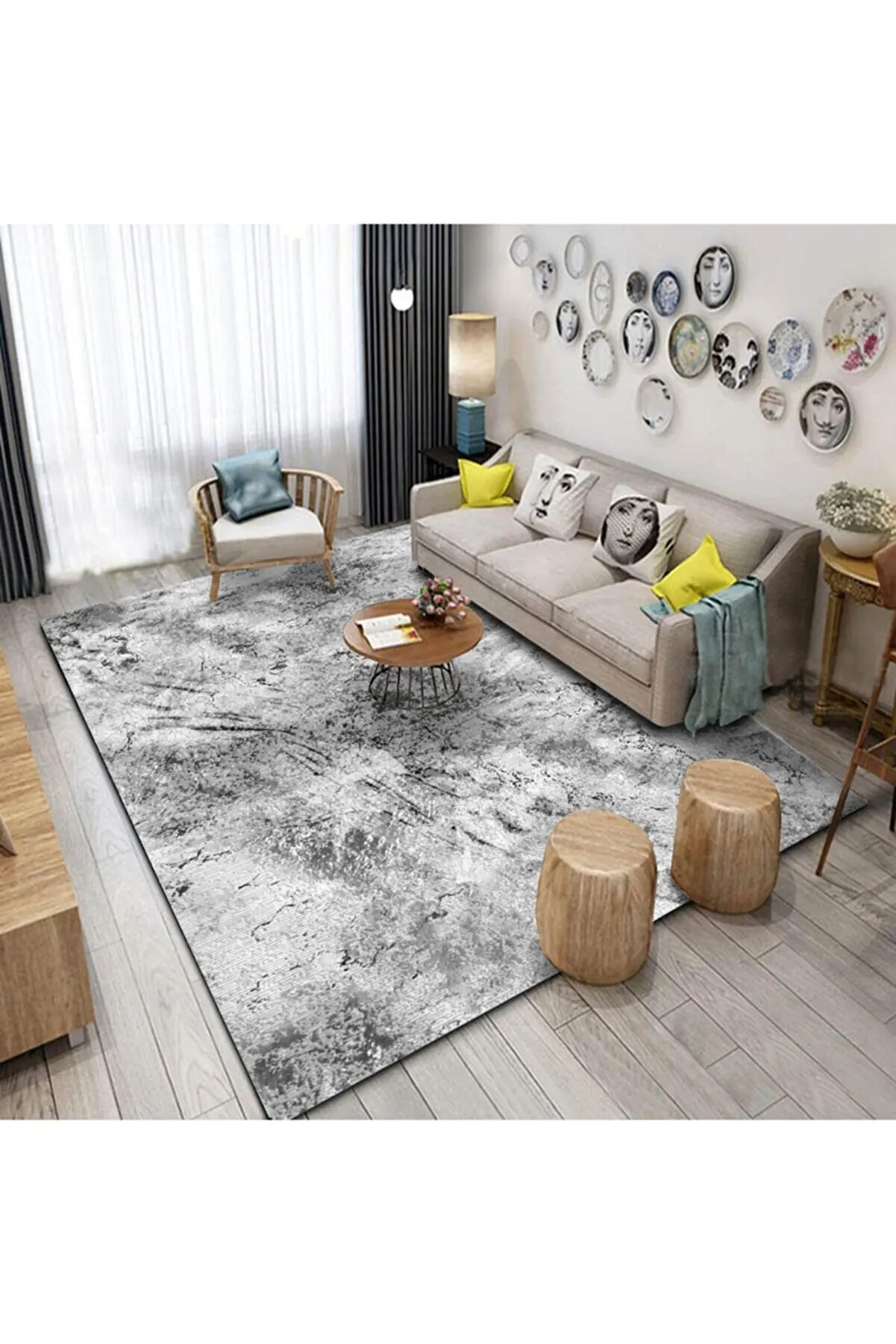 Ermod Gray Tumbled Modern Slip-Resistant Sponge Carpet Cloth HL-ÖRT00010070 Stylish Washable Carpet Cover
Ermod Gray Tumbled Modern Slip-Resistant Sponge Carpet Cloth HL-ÖRT00010070 Stylish Washable Carpet Cover
