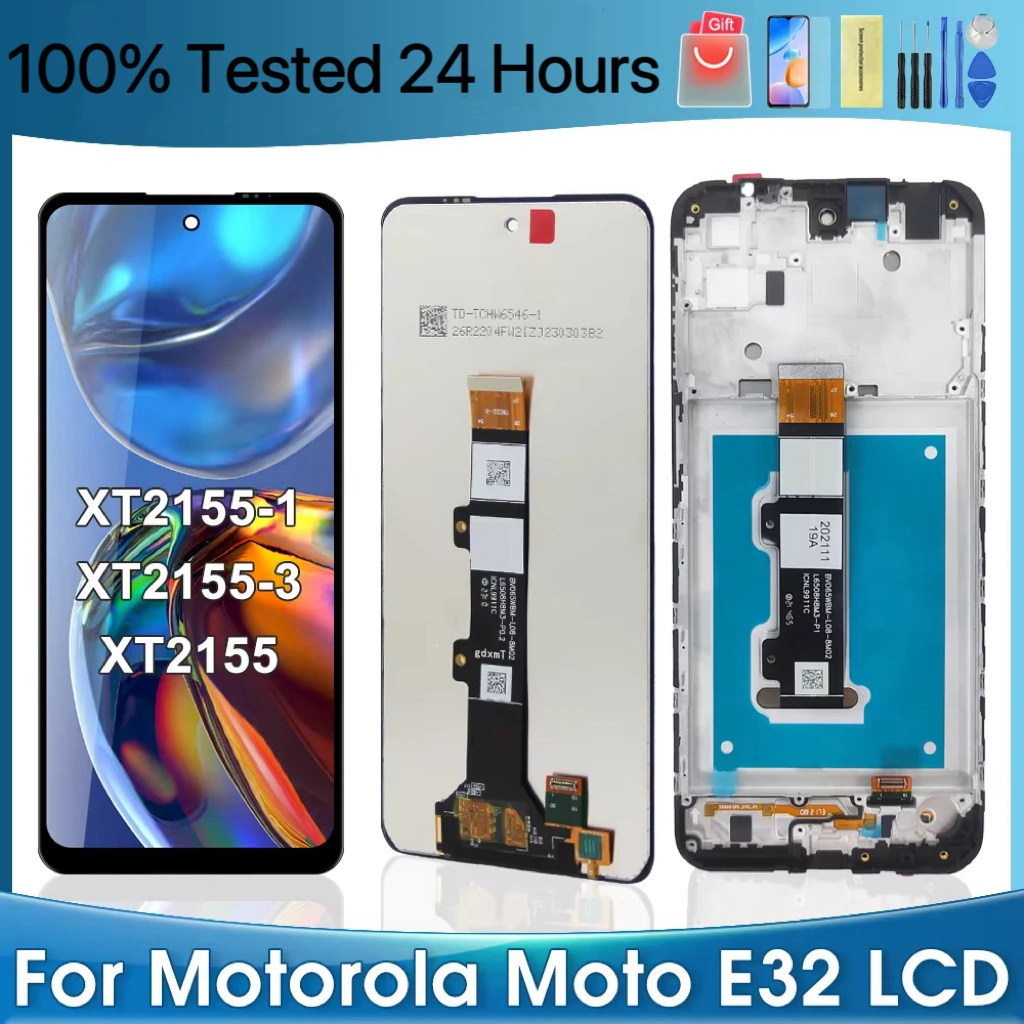 6.5"NEW Original E32S For Motorola Moto E32 LCD Display Touch Screen Digitizer Assembly For Moto E32S Display Replacement Screen
6.5"NEW Original E32S For Motorola Moto E32 LCD Display Touch Screen Digitizer Assembly For Moto E32S Display Replacement Screen