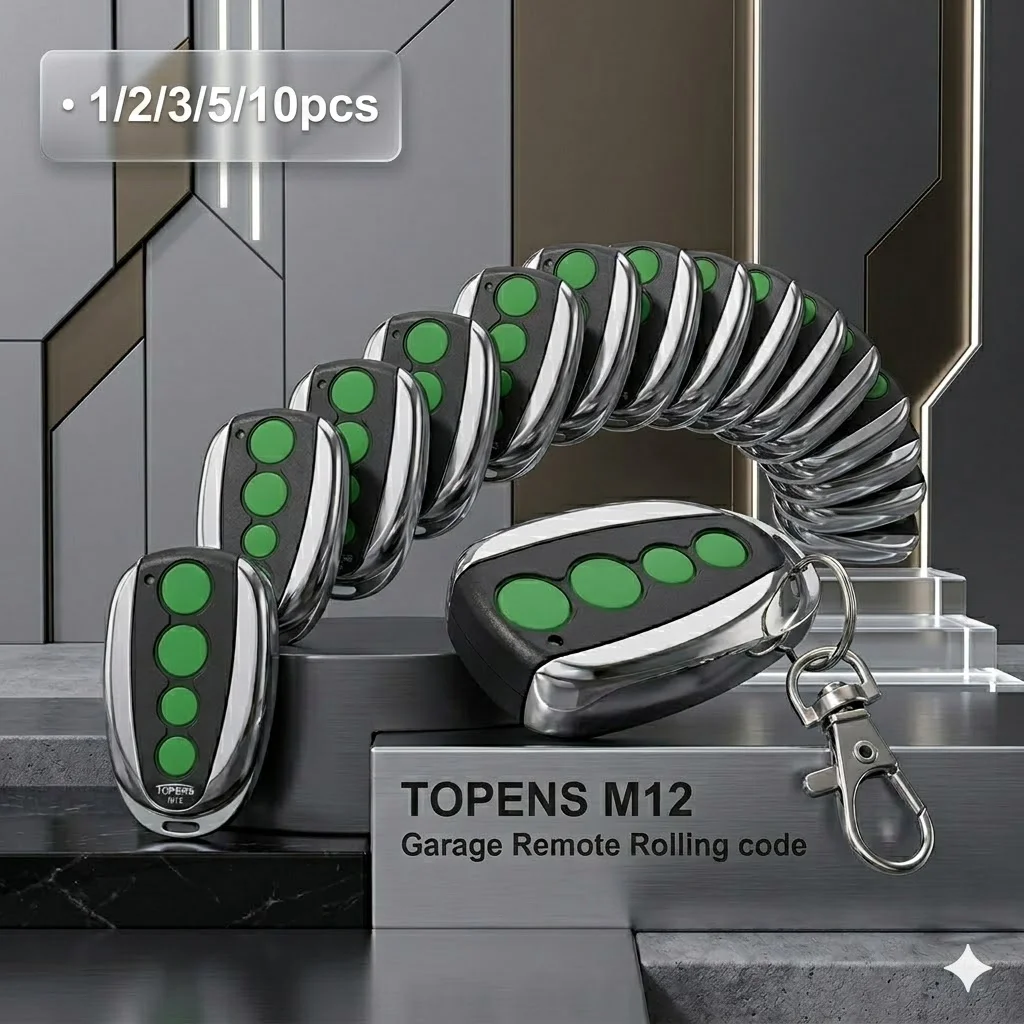 TOPENS M12 Garage Remote Control For Aleko AC1400 AC2000 AR2000 AR1450 Rolling code Handsender Command Transmitter
TOPENS M12 Garage Remote Control For Aleko AC1400 AC2000 AR2000 AR1450 Rolling code Handsender Command Transmitter