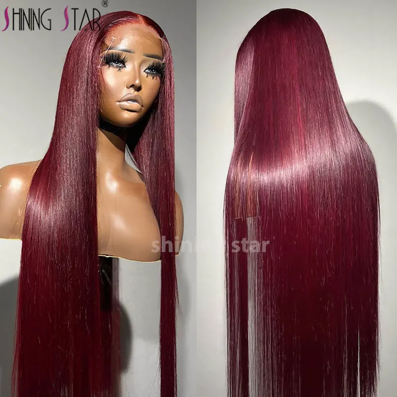 13X6 Hd Lace Frontal Wig Dark Burgundy Lace Front Wigs 34 Inch Bone Straight Brazilian 13X4 Lace Front Human Hair Wigs For Women
13X6 Hd Lace Frontal Wig Dark Burgundy Lace Front Wigs 34 Inch Bone Straight Brazilian 13X4 Lace Front Human Hair Wigs For Women