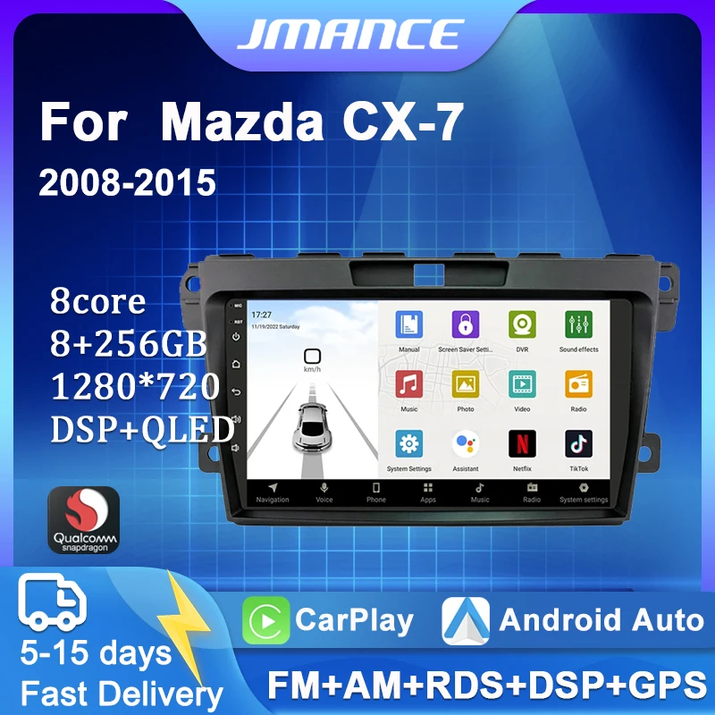 Автомобильная магнитола JMANCE для Android 2din для Mazda CX-7 CX7 2008-2015 мультимедийный видеоплеер GPS стерео 4G Navi Carplay RDS BT
Автомобильная магнитола JMANCE для Android 2din для Mazda CX-7 CX7 2008-2015 мультимедийный видеоплеер GPS стерео 4G Navi Carplay RDS BT