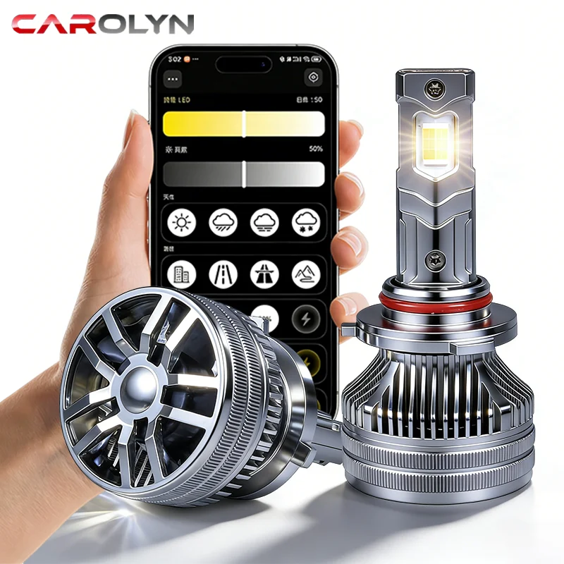 Carolyn H7 LED Car Headlight AI Bluetooth APP Control 3 Color D2S H4 LED H8 H9 H11 9005 HB3 9006 HB4 H1 H27 Auto Bulbs Fog Light
Carolyn H7 LED Car Headlight AI Bluetooth APP Control 3 Color D2S H4 LED H8 H9 H11 9005 HB3 9006 HB4 H1 H27 Auto Bulbs Fog Light