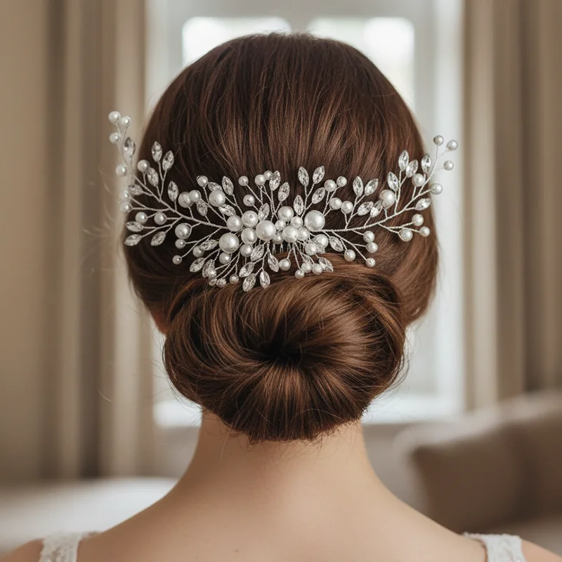 Гибкая свадебная заколка-гребень для волос с жемчугом и серебряными кристаллами, 22,5 см, для женщин, для выпускного вечера
Гибкая свадебная заколка-гребень для волос с жемчугом и серебряными кристаллами, 22,5 см, для женщин, для выпускного вечера