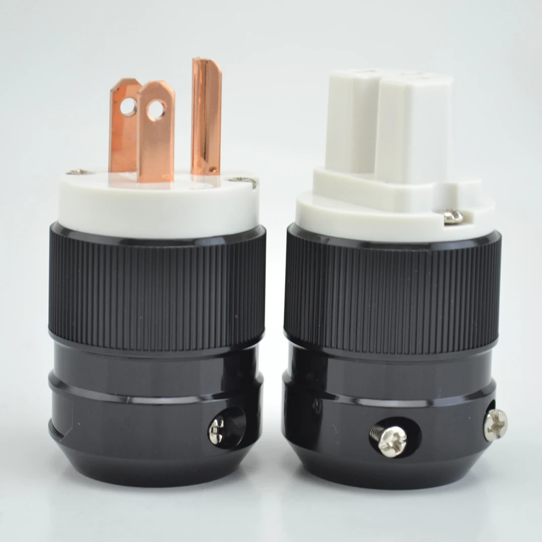 Pair Pure Copper US Power Plug Super Best For DIY Audiophile Power Cable
Pair Pure Copper US Power Plug Super Best For DIY Audiophile Power Cable