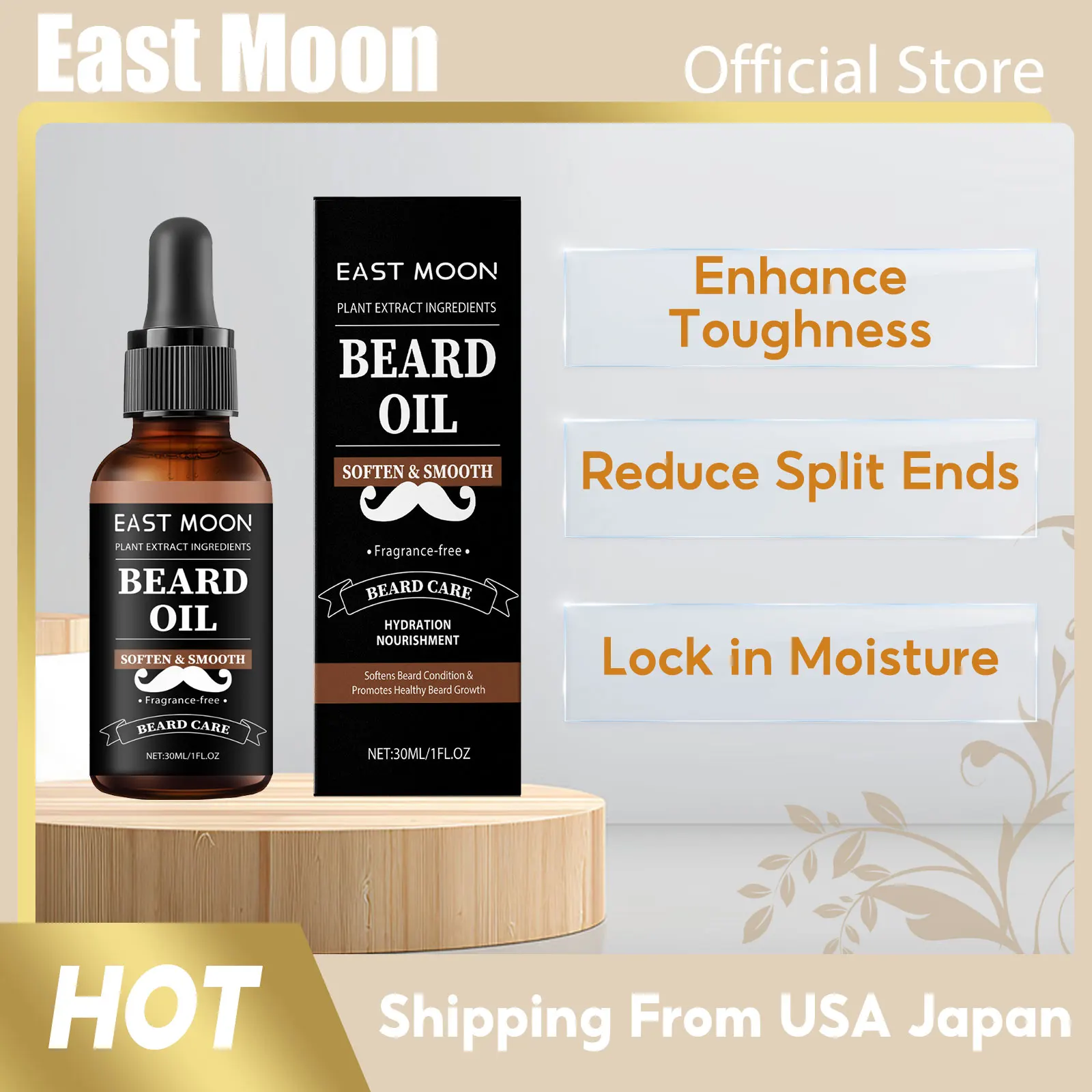 East Moon Men Beard Essential Oil Increase Moisturize Soft Smooth Nourish Thicken For Grooming Hair Facial Care Beard Growth Oil
East Moon Men Beard Essential Oil Increase Moisturize Soft Smooth Nourish Thicken For Grooming Hair Facial Care Beard Growth Oil
