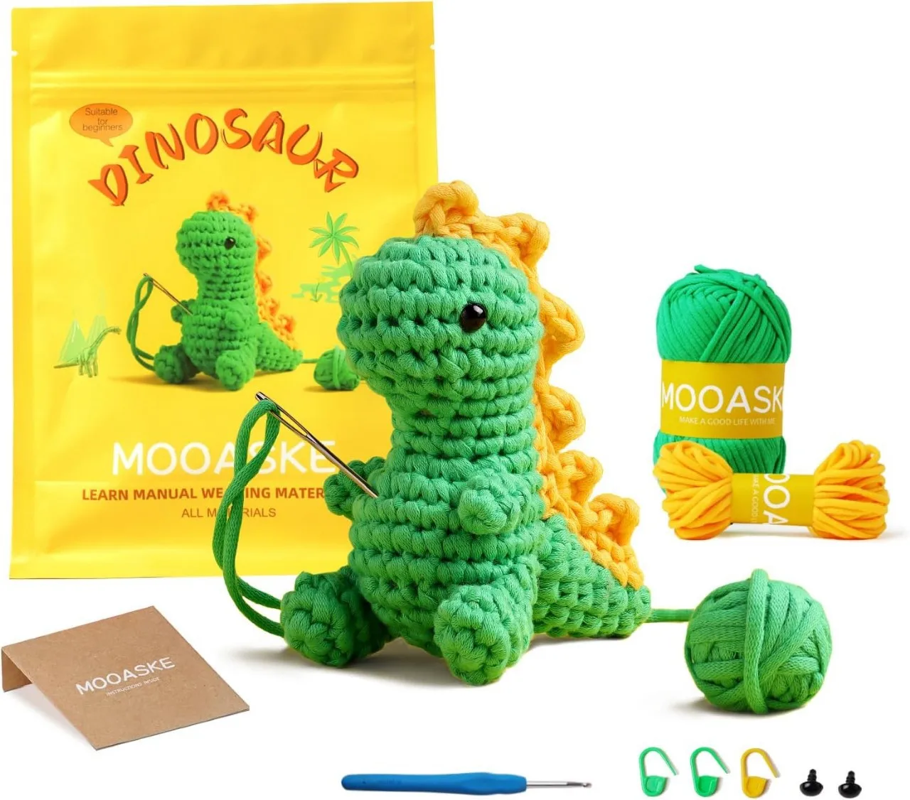 Knitting Crochet Kit for Beginners with Crochet Yarn Adults Children with Step-by-Step Tutorials DIY Customize Gift Christmas
Knitting Crochet Kit for Beginners with Crochet Yarn Adults Children with Step-by-Step Tutorials DIY Customize Gift Christmas