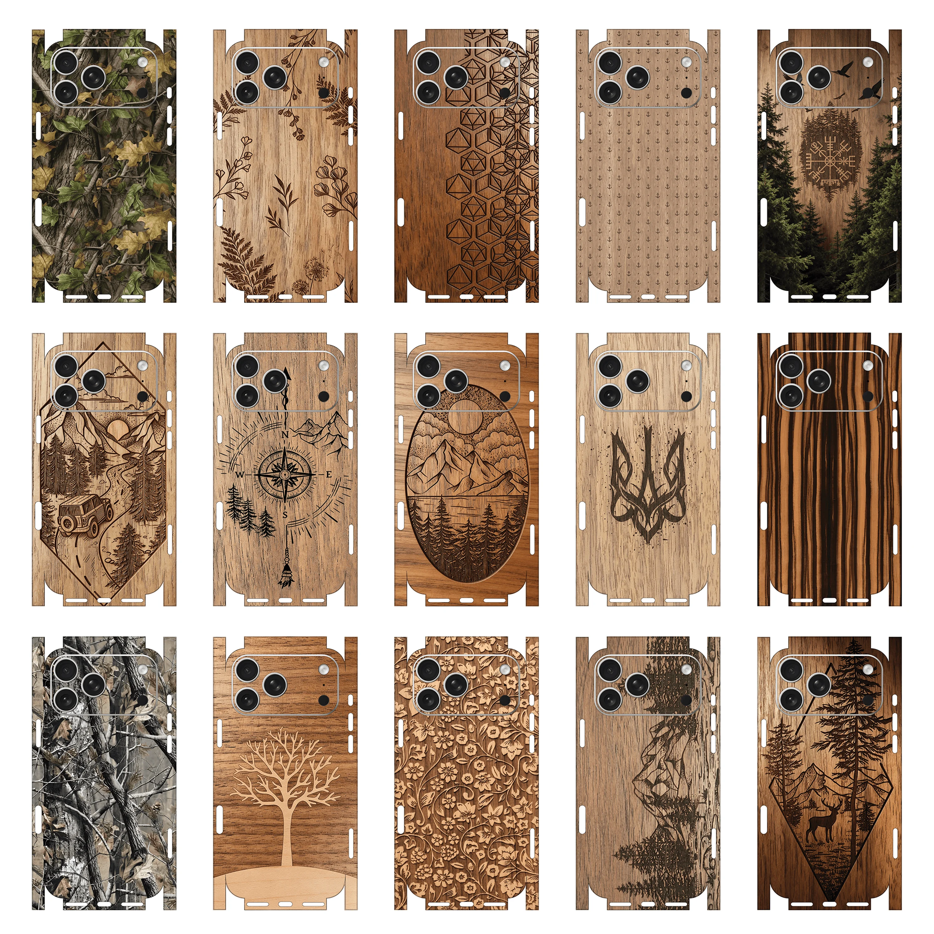 Full Wrap Vinyl Decals For iPhone 17/16/15/14/13/12/11 Pro Max - Wood Collection IP42 Premium Protection Skins By Nexa
Full Wrap Vinyl Decals For iPhone 17/16/15/14/13/12/11 Pro Max - Wood Collection IP42 Premium Protection Skins By Nexa