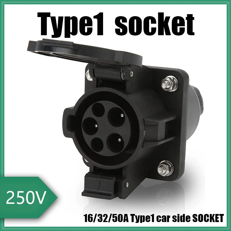 Type1 Socket EV Charger 32A for Electric Vehicle J1172 Male EV Inlet EVSE EV Charging Socket 32A
Type1 Socket EV Charger 32A for Electric Vehicle J1172 Male EV Inlet EVSE EV Charging Socket 32A