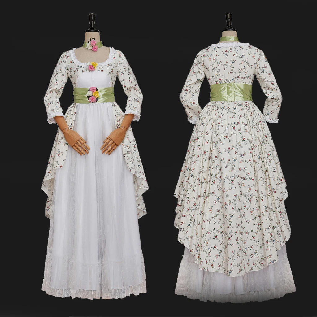 Classical 1770S Robe a la Anglaise Victorian Gothic Two-Piece Floral Dress Vintage Flower Dress Halloween Princess clothing
Classical 1770S Robe a la Anglaise Victorian Gothic Two-Piece Floral Dress Vintage Flower Dress Halloween Princess clothing