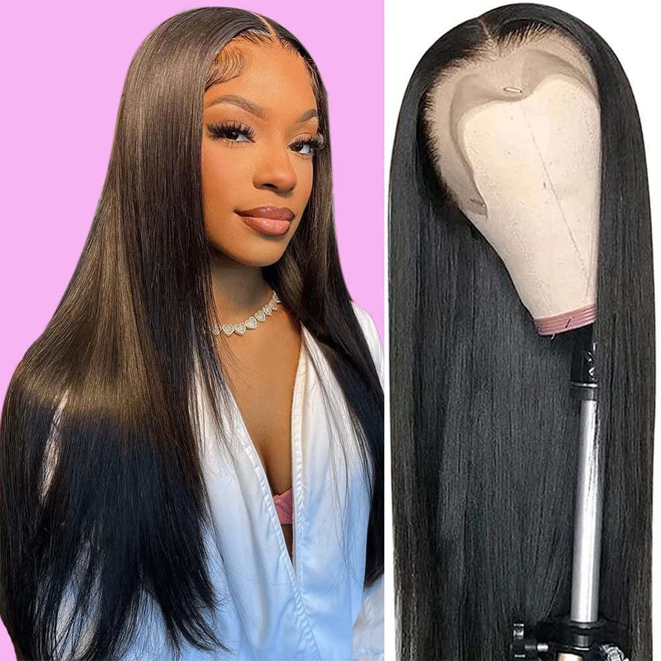34 Inch 13X4 Straight Lace Front Wigs Human Hair Natural Black Brazilian Hair Wigs 180% Density Cheap Wigs For Women Human Hair
34 Inch 13X4 Straight Lace Front Wigs Human Hair Natural Black Brazilian Hair Wigs 180% Density Cheap Wigs For Women Human Hair