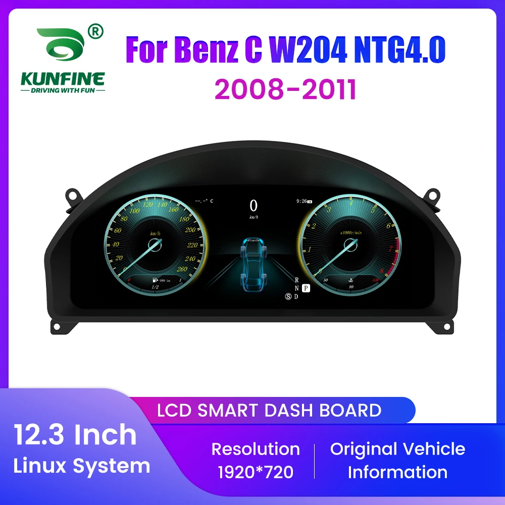 12.3" LCD Digital Dashboard Cluster For Mercedes Benz C W204 NTG4.0 2008-2011 Virtual Instrument Panel Speedometer Meter Upgrade
12.3" LCD Digital Dashboard Cluster For Mercedes Benz C W204 NTG4.0 2008-2011 Virtual Instrument Panel Speedometer Meter Upgrade
