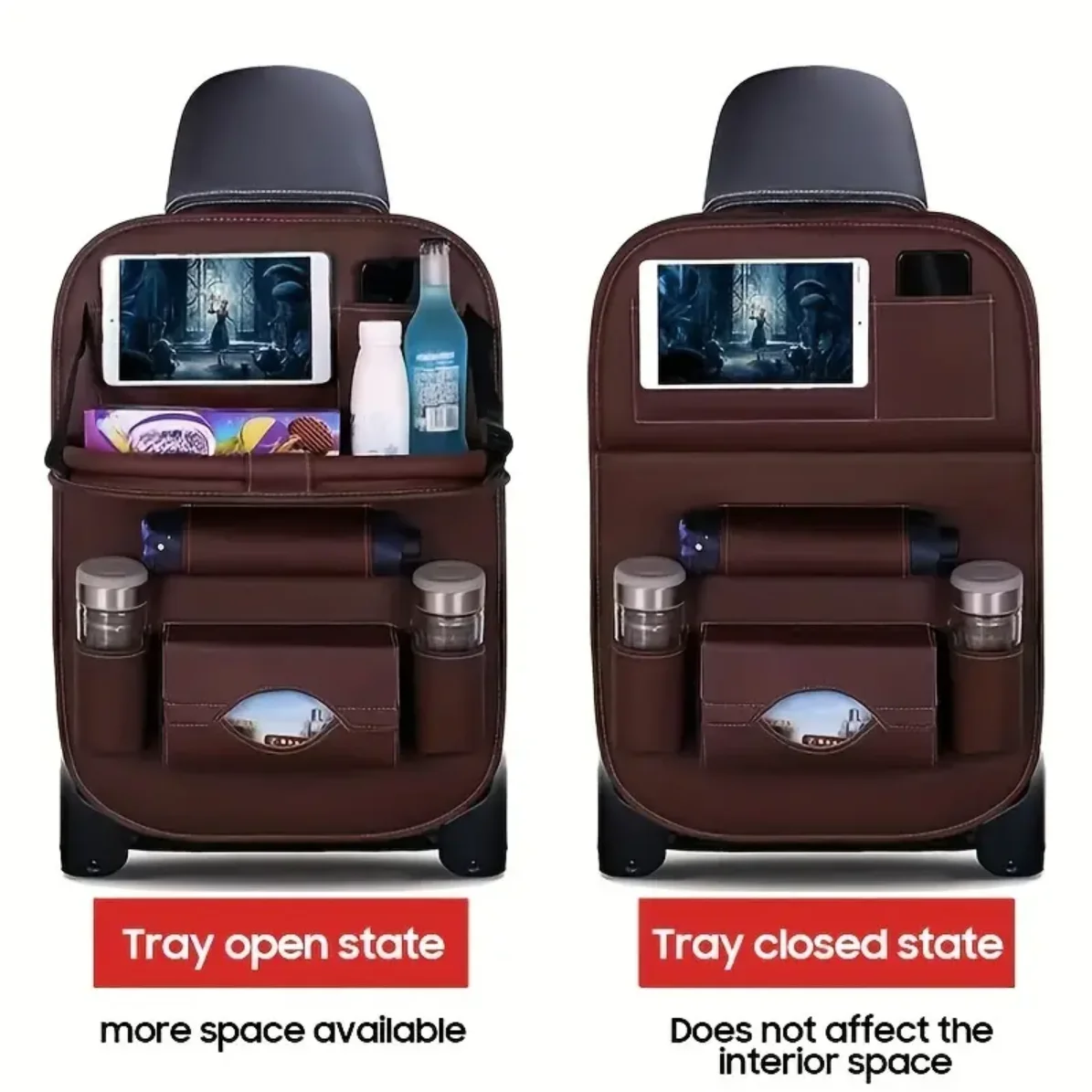 Upgrade Your Car Trip With The All-Ln-One Multi-Function Bag Storage Rear Seat Organizer - Lncluding Foldable Table Tray, Floor
Upgrade Your Car Trip With The All-Ln-One Multi-Function Bag Storage Rear Seat Organizer - Lncluding Foldable Table Tray, Floor