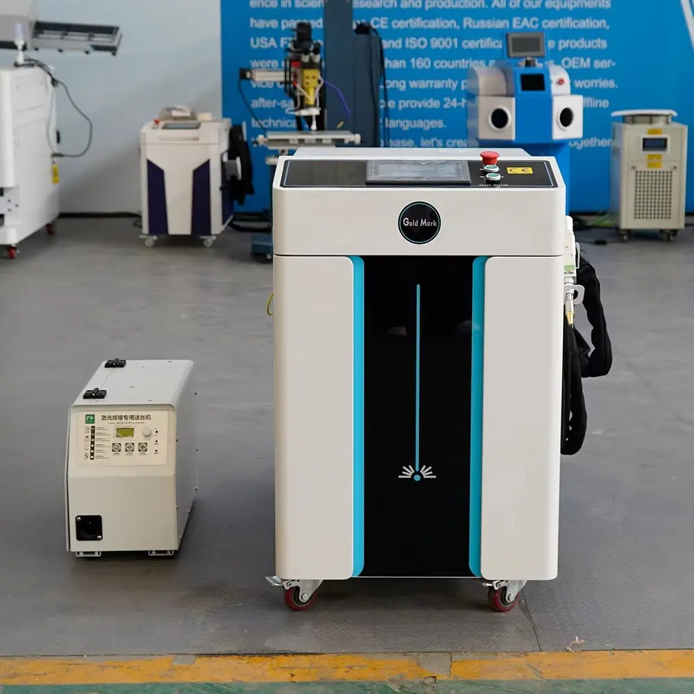 GOLD MARK 1500w 2000watt Laser Welder Cleaner Welding Machine With Fiber Generator
GOLD MARK 1500w 2000watt Laser Welder Cleaner Welding Machine With Fiber Generator