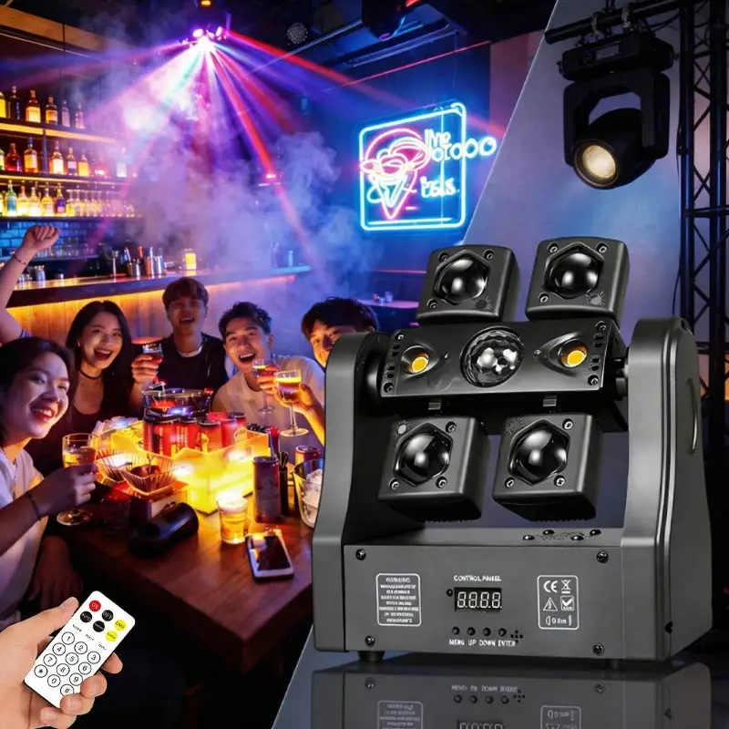 Little Dragonfly 4-in-1 Stage Effect Light 8x10W RGBWAU LED Laser Strobe 21CH DMX512 Sound Activated Remote DJ Disco Party Light
Little Dragonfly 4-in-1 Stage Effect Light 8x10W RGBWAU LED Laser Strobe 21CH DMX512 Sound Activated Remote DJ Disco Party Light