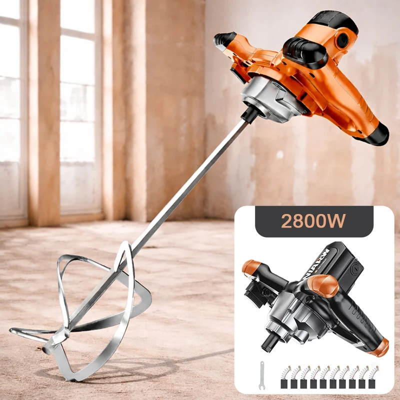 Industrial Electric Mixer for Cement Paint Putty Powder Cement Plaster Mortar Coating Mixer 220V 6 Speeds 3000W/2800W
Industrial Electric Mixer for Cement Paint Putty Powder Cement Plaster Mortar Coating Mixer 220V 6 Speeds 3000W/2800W