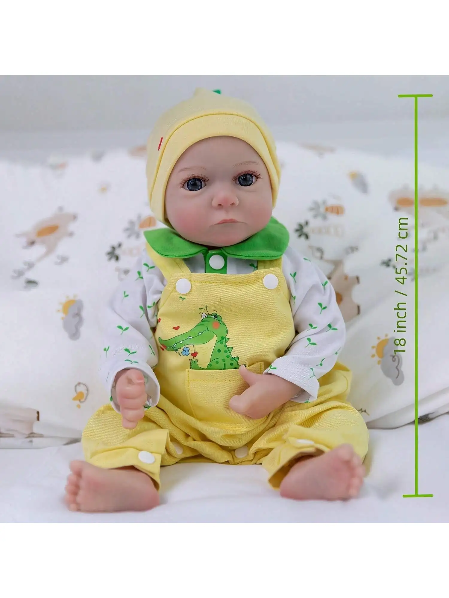 Lifelike Reborn Baby Dolls- 18Inch Cute Soft Vinyl Realistic Baby Doll(ONLY DOLL/NO ACCESSORES)
Lifelike Reborn Baby Dolls- 18Inch Cute Soft Vinyl Realistic Baby Doll(ONLY DOLL/NO ACCESSORES)
