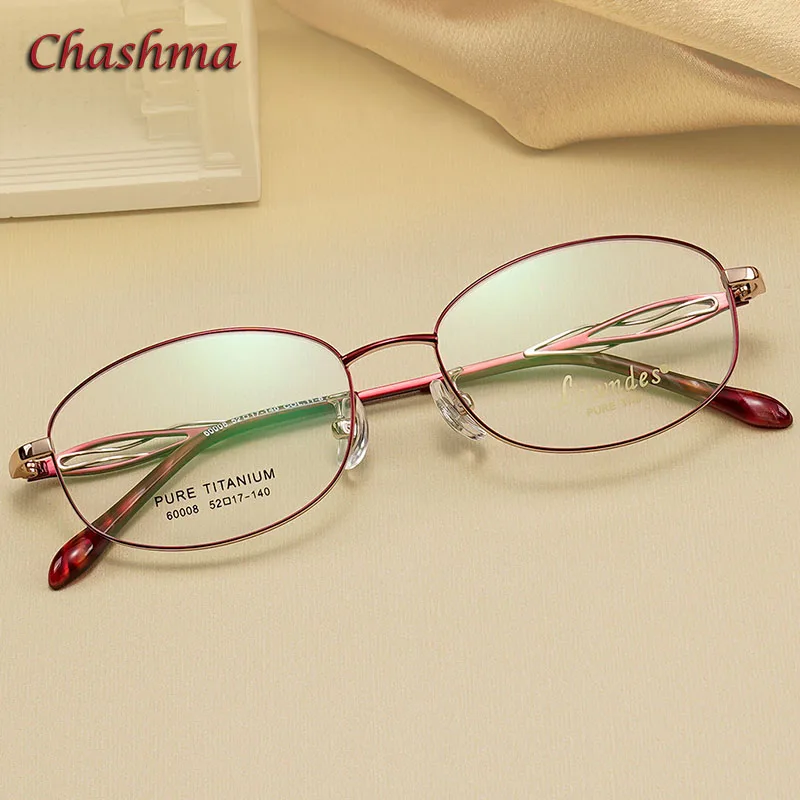 Chashma Woman Pure Titanium Prescription Glasses Frame Elegant Optical Female Lightweight Flexible Eyewear Spectacles
Chashma Woman Pure Titanium Prescription Glasses Frame Elegant Optical Female Lightweight Flexible Eyewear Spectacles