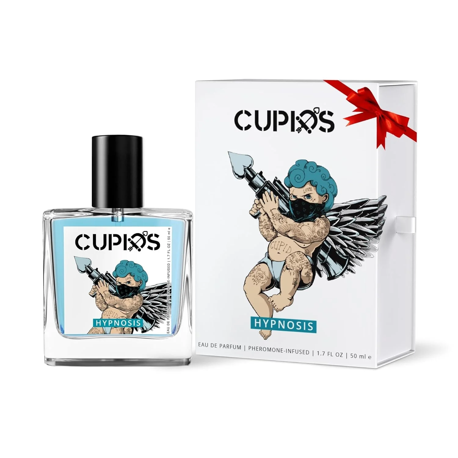 Cupios Hypnosis Pheromone Eau De Parfum 50ml Transparent Glass Bottle Cool Light Blue Fragrance Cartoon Gangster Cupid Packaging Charming Clean Masculine Aroma Night Party Dating Birthday Premium Gift For Couples
Cupios Hypnosis Pheromone Eau De Parfum 50ml Transparent Glass Bottle Cool Light Blue Fragrance Cartoon Gangster Cupid Packaging Charming Clean Masculine Aroma Night Party Dating Birthday Premium Gift For Couples