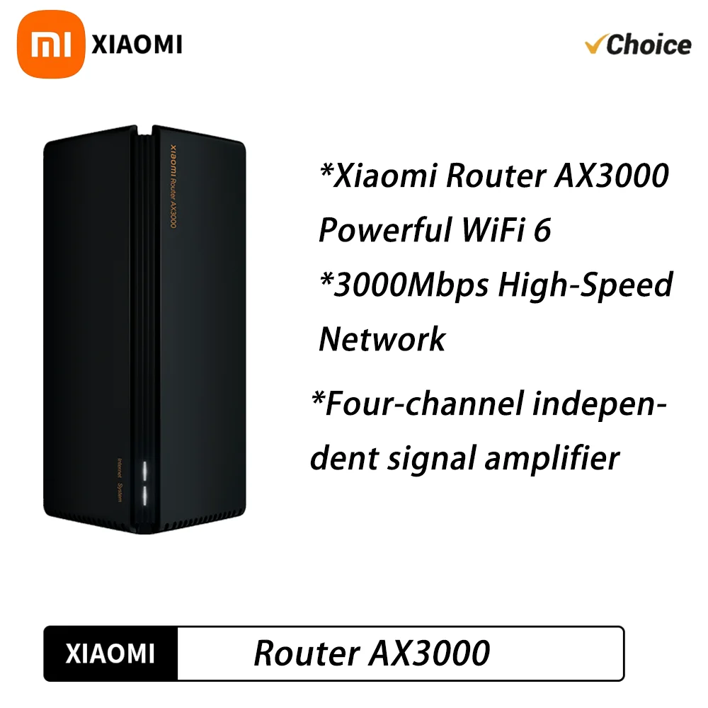 Original Xiaomi AX3000 Wifi Router Repeater Extend Gigabit Amplifier Signal Booster WIFI 6 Nord Vpn Super Mesh 5GHz MIJIA App CN
Original Xiaomi AX3000 Wifi Router Repeater Extend Gigabit Amplifier Signal Booster WIFI 6 Nord Vpn Super Mesh 5GHz MIJIA App CN