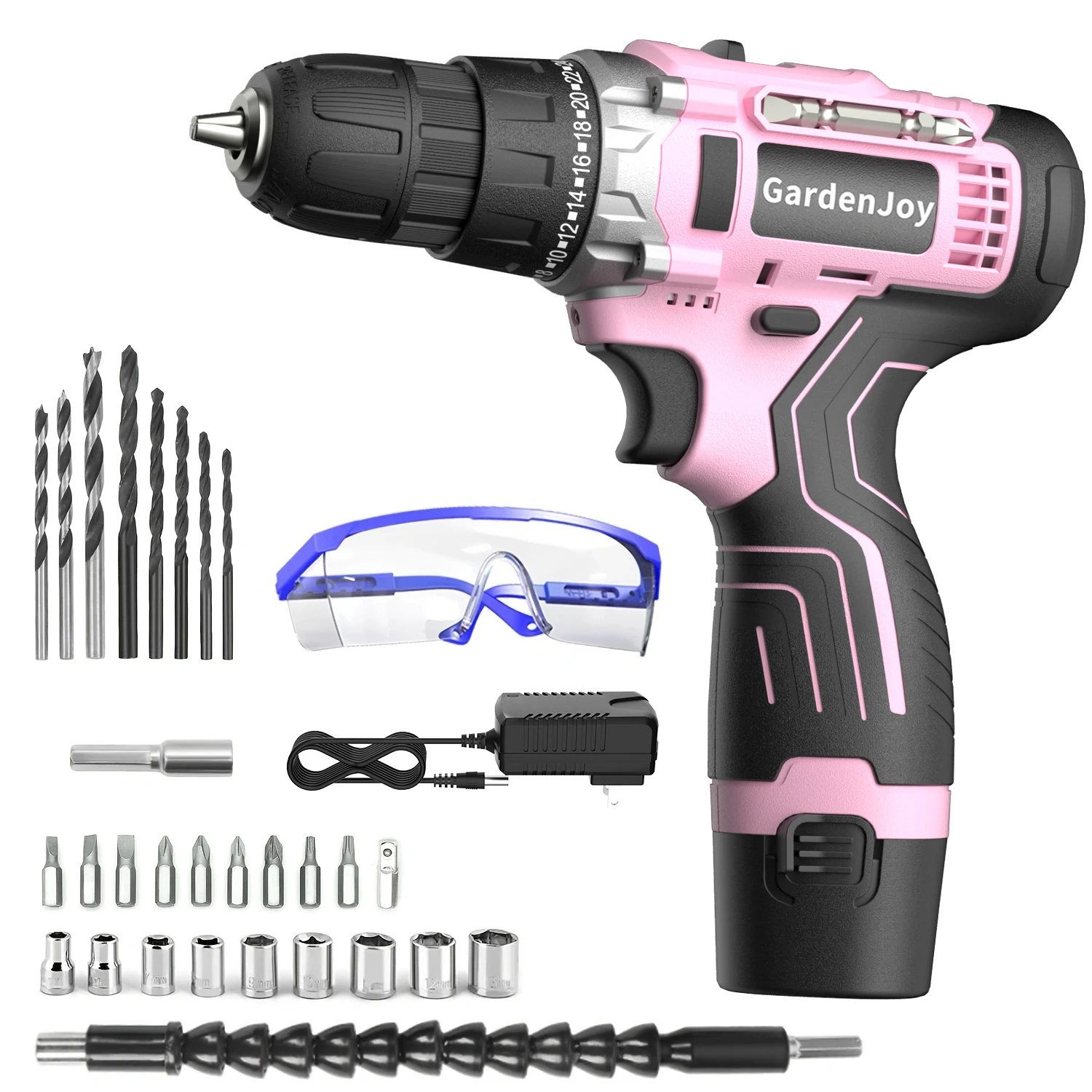 Аккумуляторная дрель-шуруповерт GardenJoy 12В с литиевой батареей 1500 мАч, 24+1 режимов крутящего момента, регулируемая скорость, электроинструмент
Аккумуляторная дрель-шуруповерт GardenJoy 12В с литиевой батареей 1500 мАч, 24+1 режимов крутящего момента, регулируемая скорость, электроинструмент