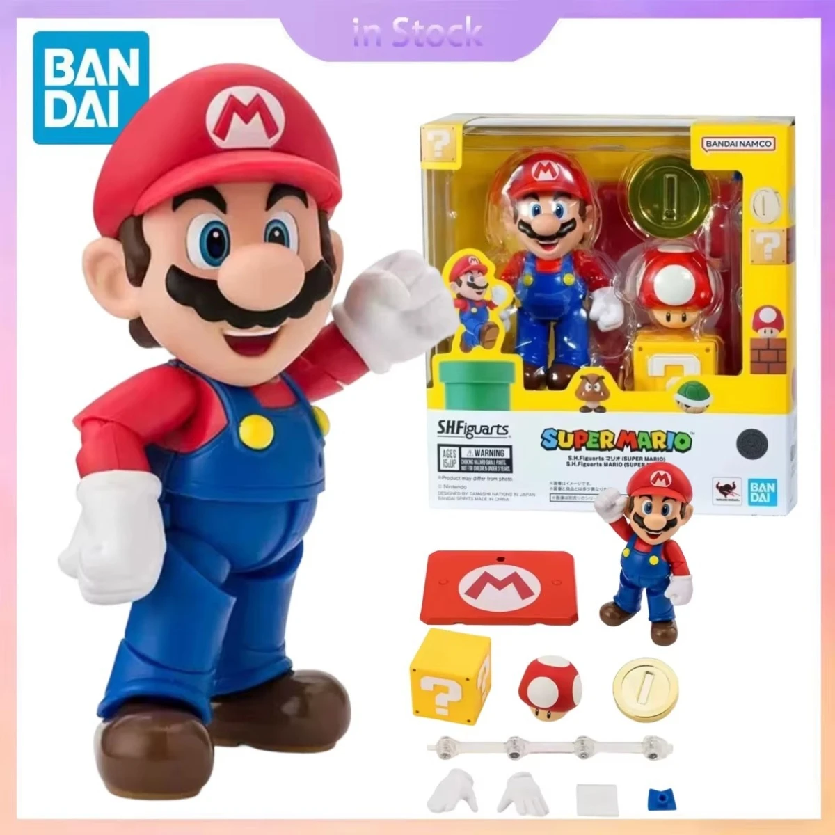 Original Bandai Genuine In Stock Super Mario SHF Mario Anime Collection Action Figure Model Kits Birthday Gifts Toys Gifts
Original Bandai Genuine In Stock Super Mario SHF Mario Anime Collection Action Figure Model Kits Birthday Gifts Toys Gifts