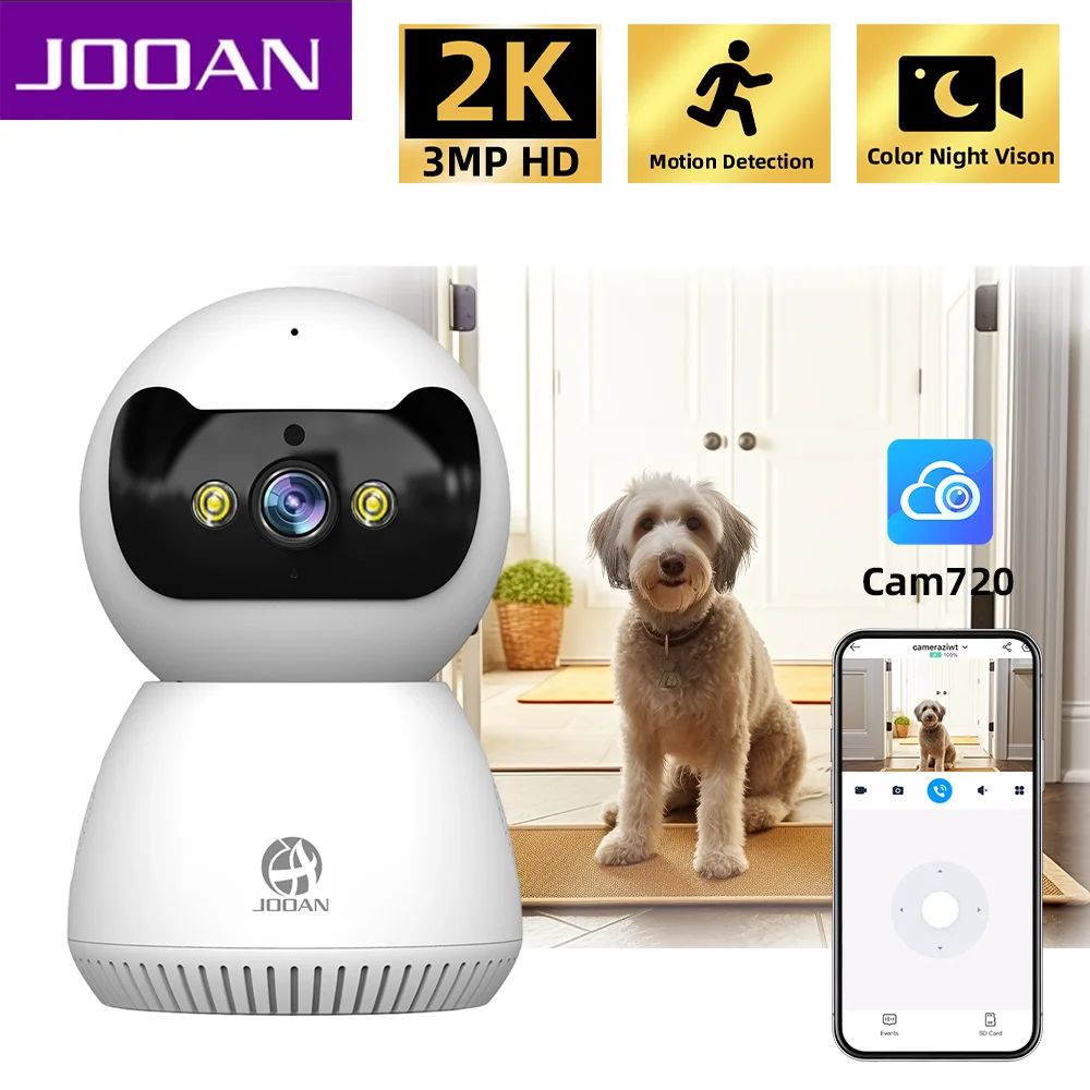 JOOAN 3MP 2K HD Smart Mini WiFi 5G Wi-Fi камера Беспроводная безопасность Домашнее видеонаблюдение AI отслеживание безопасности радионяня
JOOAN 3MP 2K HD Smart Mini WiFi 5G Wi-Fi камера Беспроводная безопасность Домашнее видеонаблюдение AI отслеживание безопасности радионяня