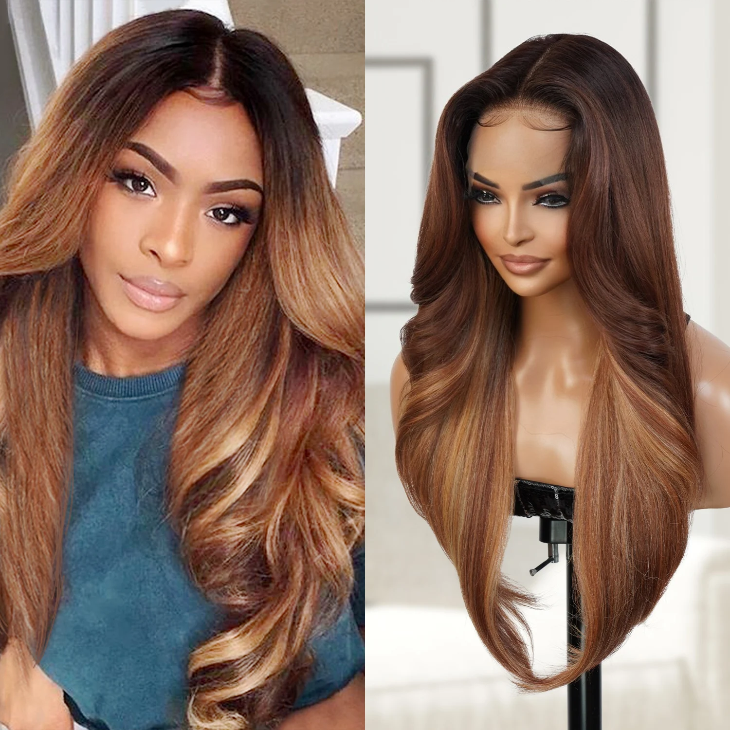 The Stylist Human Hair Blend Pre Plucked 13x6 Invisible HD Lace Frontal Synthetic Wig Natural Textured Hair - Tastee
The Stylist Human Hair Blend Pre Plucked 13x6 Invisible HD Lace Frontal Synthetic Wig Natural Textured Hair - Tastee