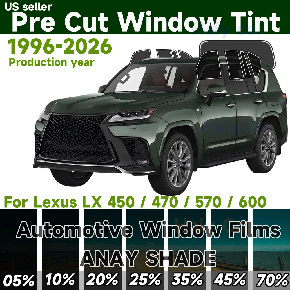 Precut Window Tint Car for Lexus Lx 450/470/570/600 1996-2026 Sticker Sun Uv Blocking Heat 2Ply Window Protector Privacy Films
Precut Window Tint Car for Lexus Lx 450/470/570/600 1996-2026 Sticker Sun Uv Blocking Heat 2Ply Window Protector Privacy Films