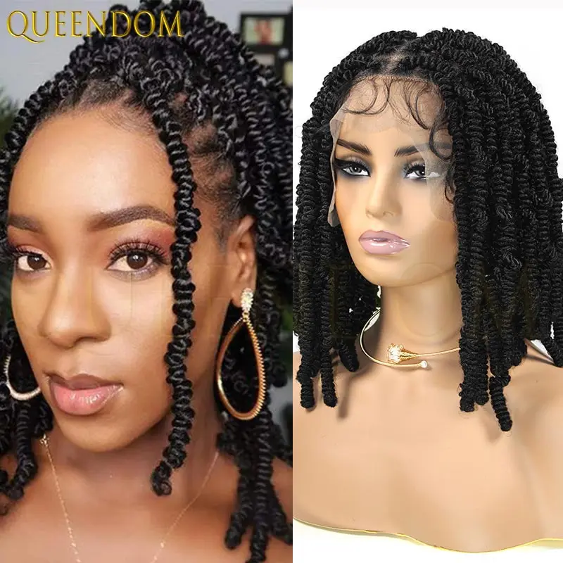 12'' Synthetic Springy Afro Twist Hair Wig Full Lace Braided Wigs for Black Women Natural Spring Twist Wig Braid Faux Locs Wig
12'' Synthetic Springy Afro Twist Hair Wig Full Lace Braided Wigs for Black Women Natural Spring Twist Wig Braid Faux Locs Wig