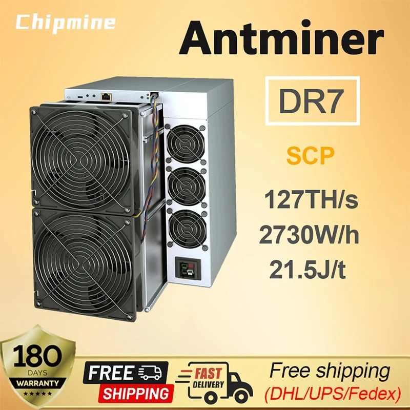 Новый Antminer DR7 SCP Miner 127T Hashrate 2730W мощность Bitmain официальная Asic майнинговая машина Siacoin Miner с блоком питания
Новый Antminer DR7 SCP Miner 127T Hashrate 2730W мощность Bitmain официальная Asic майнинговая машина Siacoin Miner с блоком питания