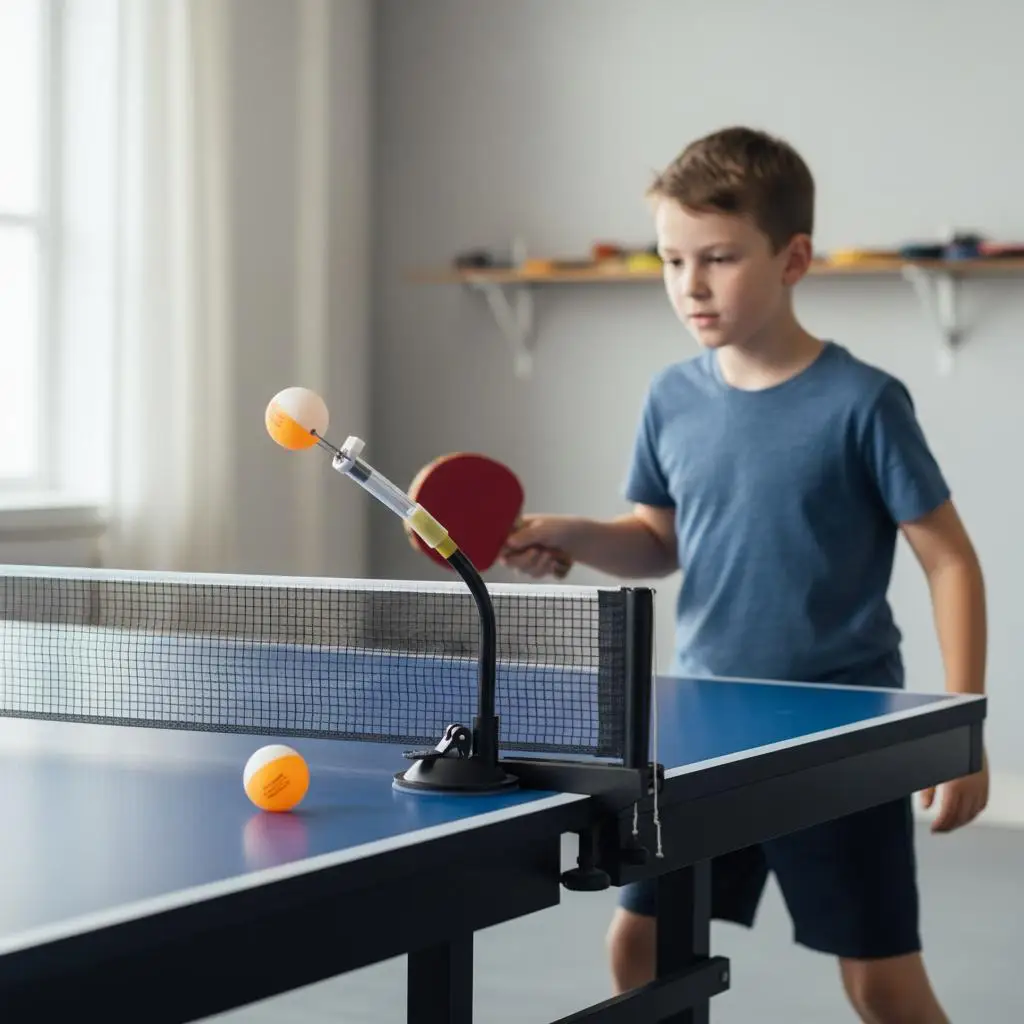 Table Tennis Training Robot Hand Coordination Practice Interactive Equipment Gym Coaching Desktop Exercise Playing with Balls
Table Tennis Training Robot Hand Coordination Practice Interactive Equipment Gym Coaching Desktop Exercise Playing with Balls